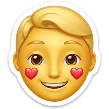 Smiling With Hearts emoji sticker