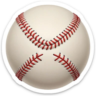 Cinematic Realistic image of a classic baseball, rendered with detailed stitching and textured leather, set against a nostalgic ballpark backdrop with soft, golden lighting that evokes Americana sticker