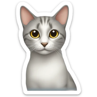 Long nose cat sticker