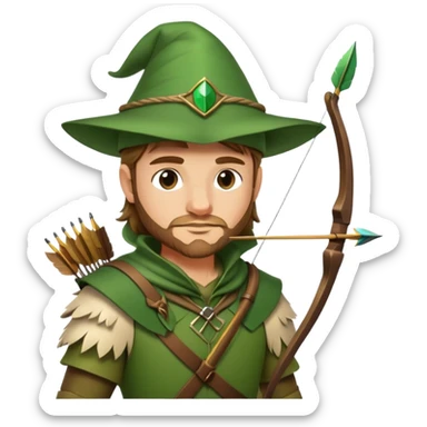 Robin Hood character sticker