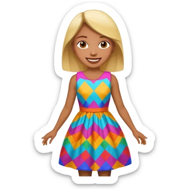 just carnival costume,colorfull dress sticker