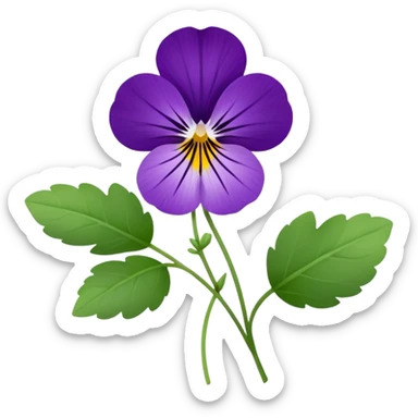 viola riviniana sticker