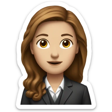 white-girl-with-long-brown-hair-lawyer sticker