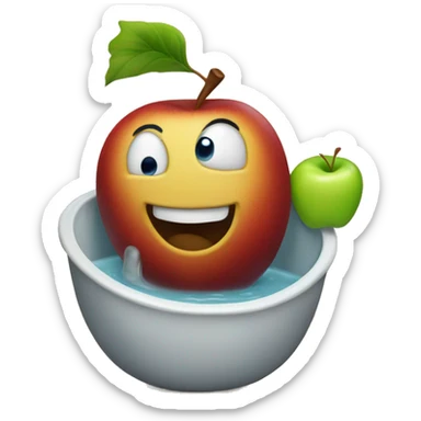 bobbing for apples sticker