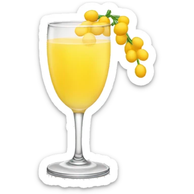 a mimosa drink sticker