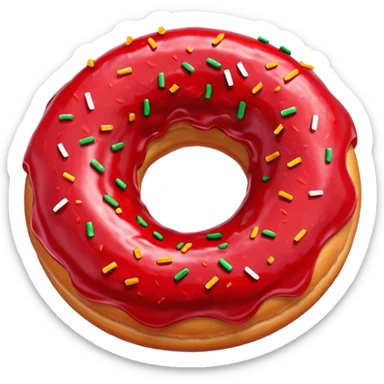 Hot takis donut sticker