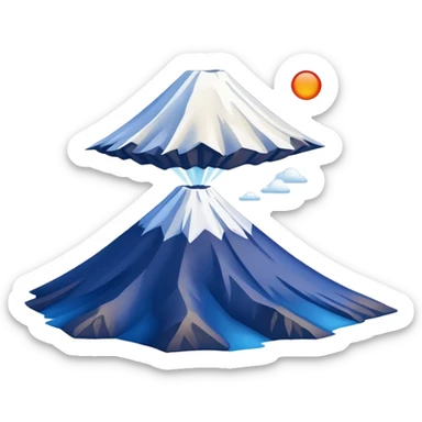 Cinematic Realistic Mount Fuji Emoji  sticker