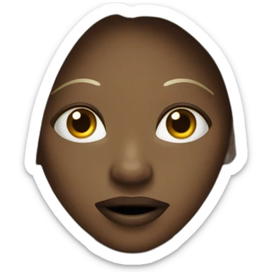 A dark toned woman disturbed by her tooth sensitivity sticker