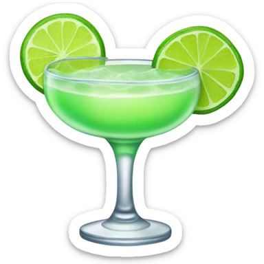 Margarita with lime  sticker
