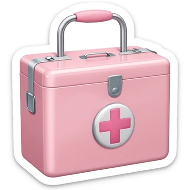 Pastel Pink medical box sticker