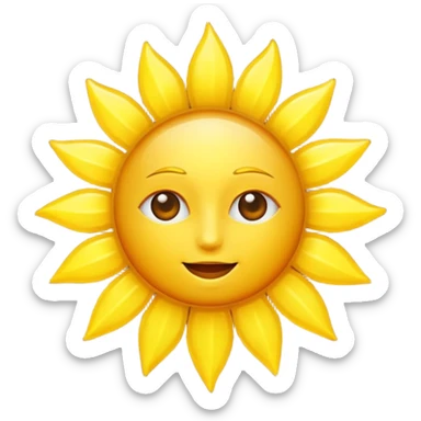 sun, witout any face sticker
