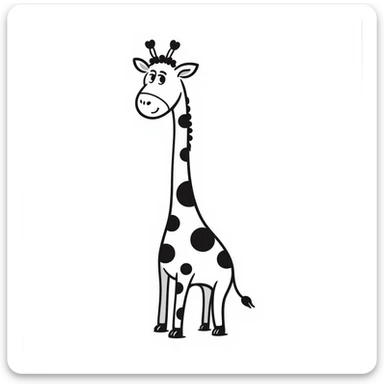 Giraffe sticker