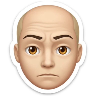 Emoji mean mugging sticker