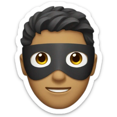 a masked boy sticker