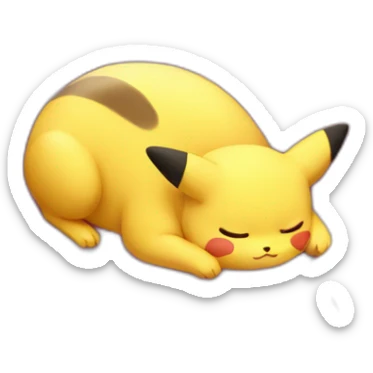 pikatchu sleeping sticker