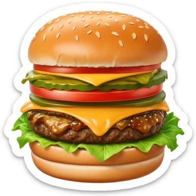 billboard ad about burgers sticker