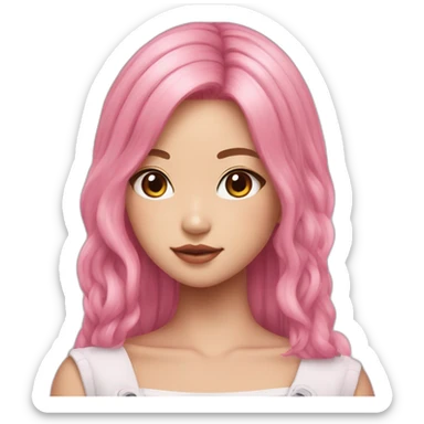 jennie-blackpink-pink-hair sticker