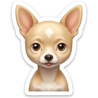 white chihuahua with short hair sticker