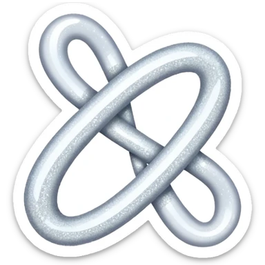 Glitter White Infinite sticker