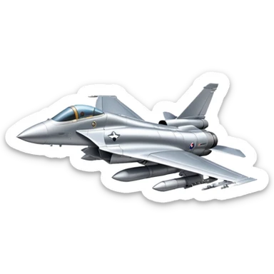create a very realistic American fighter jet sticker
