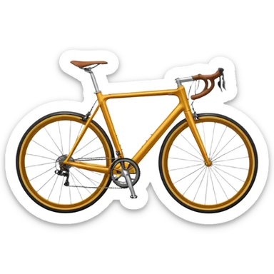ochre colored road bike sticker