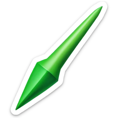 green precision dart sticker