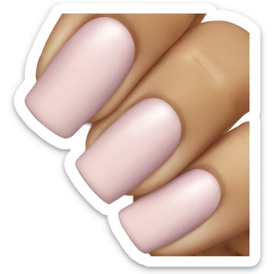 Pale pink nail polish  sticker