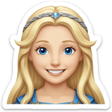 Norse goddess Nana, personification of joy, peace, and happiness  sticker