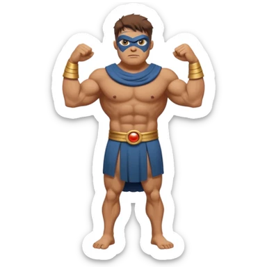 fullbody giant cyclops, classic Greek myth, single eye sticker