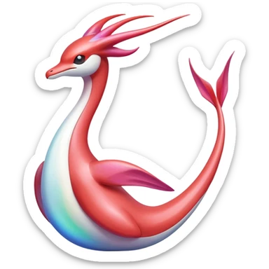 Milotic-Latias-Fakémon-hybrid-creature (full body)  sticker