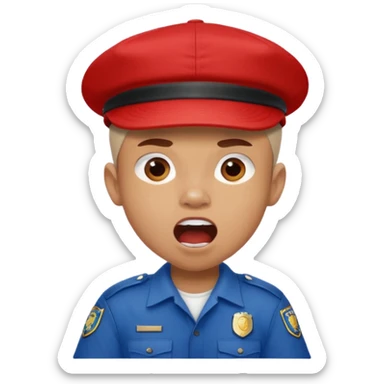 Ragazzo con cappello Nike mulatto che dice col Police in su sticker