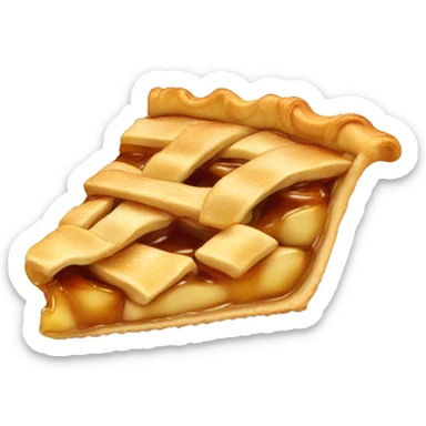 a slice of Apple pie  sticker