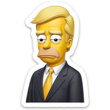Simpson trump sticker