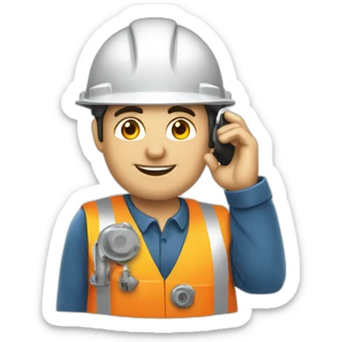 ingeniero en petroleo con telefono sticker