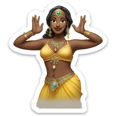 belly dancer sticker