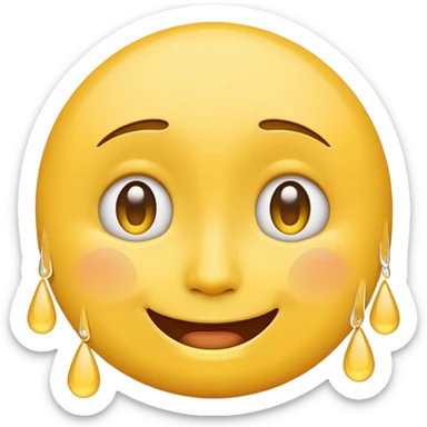 mix of these two 🥺☺️ but make it classic orginal emoji not woman or man face and without hearts and a little bit sad but still smile sticker