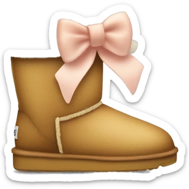 cute uggs with bow sticker