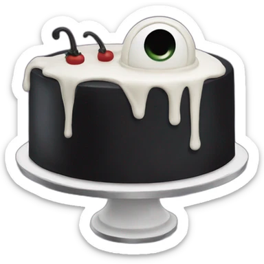 addams family cake sticker