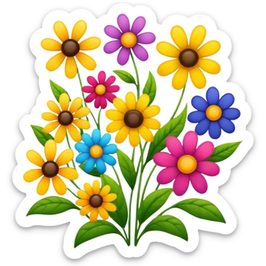 items for flower sticker