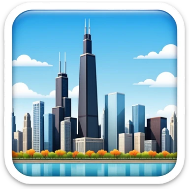 Chicago skyline  sticker