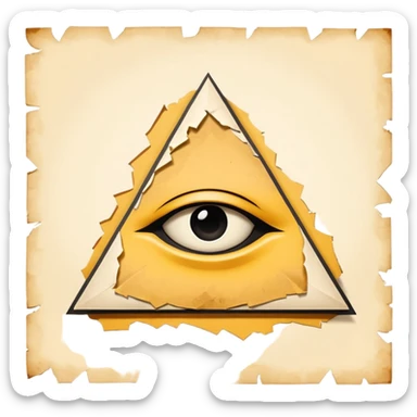 illuminati Paper contract with bite marks tearing through the signature field sticker