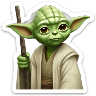 yoda +epée sticker