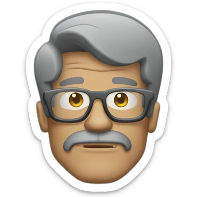 Tattooed man style Futurama sticker