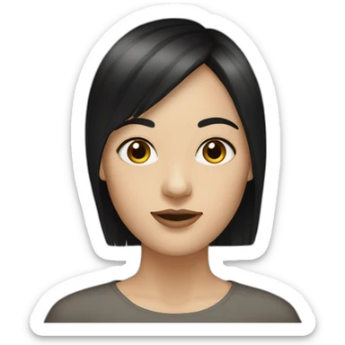 white-woman-with-medium-black-hair-and-straight-fringe sticker