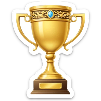 trophy olden times sticker