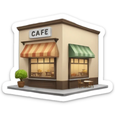 Cafe sticker