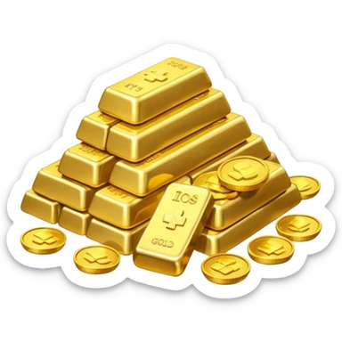 Dragon Hoard pile of gold without the dragon like in the movies so many gold were dragon sleep but dragon just went out  sticker