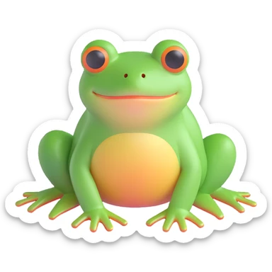 frog emoji sticker