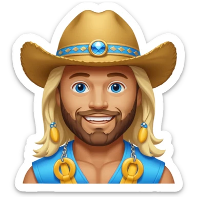 Randy Macho Man Savage blue eyes sticker