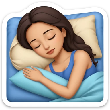 Latina baddie sleeping sticker